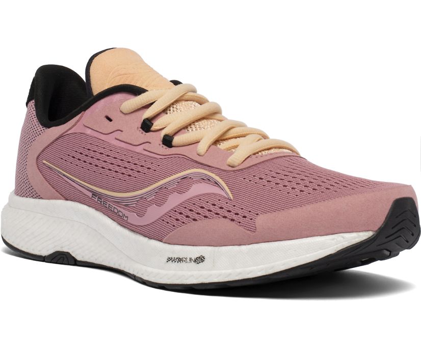 Women's Saucony Freedom 4 Running Shoes Rose / Orange | Singapore 135TCEV